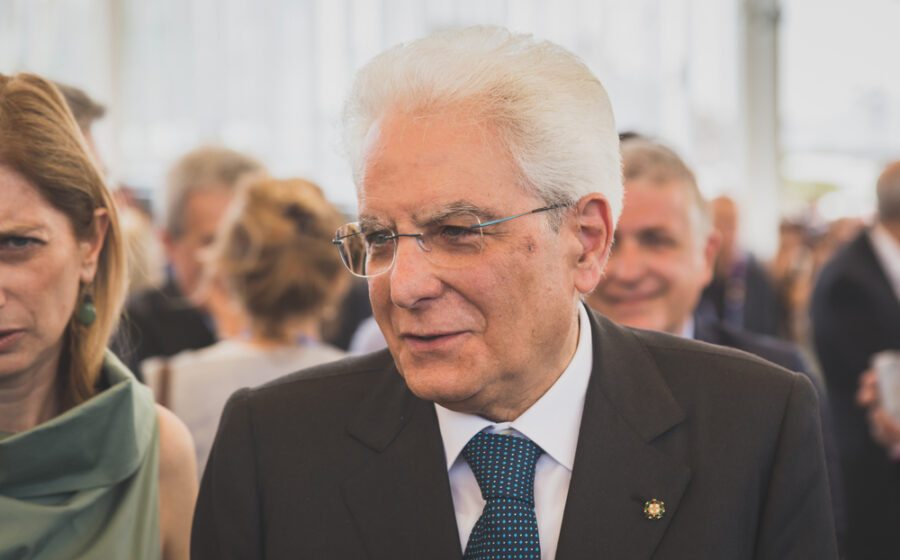 Sergio Mattarella durante la celebrazione degli 80 anni della Costituzione