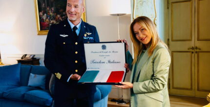 Incontro tra Giorgia Meloni e Luca Parmitano