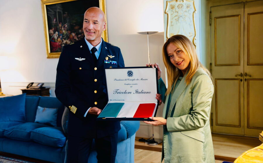 Incontro tra Giorgia Meloni e Luca Parmitano