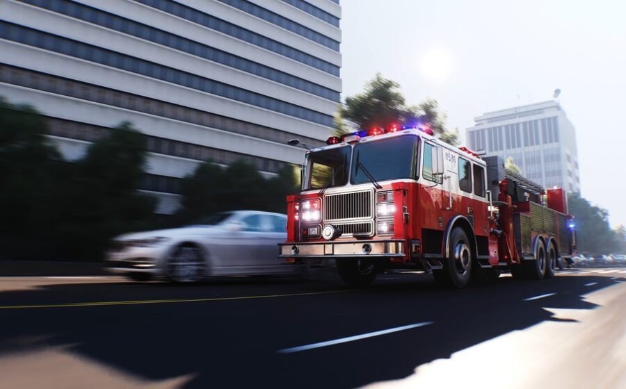 Incendio a Roma nella zona di Fidene