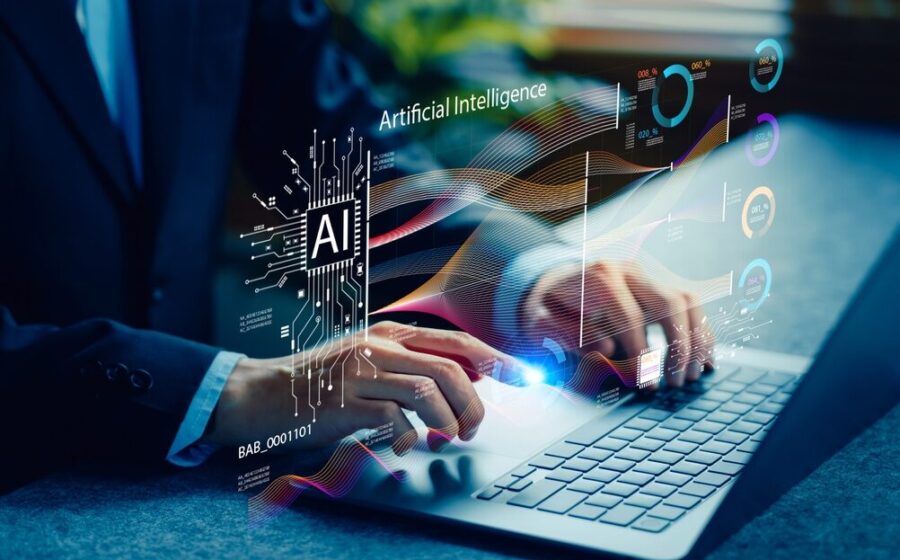 Immagine rappresentativa dell'intelligenza artificiale negli uffici