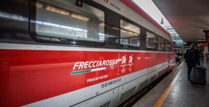 Treno Frecciarossa in movimento