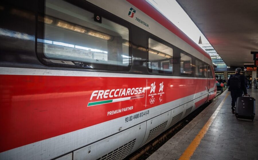 Treno Frecciarossa in movimento