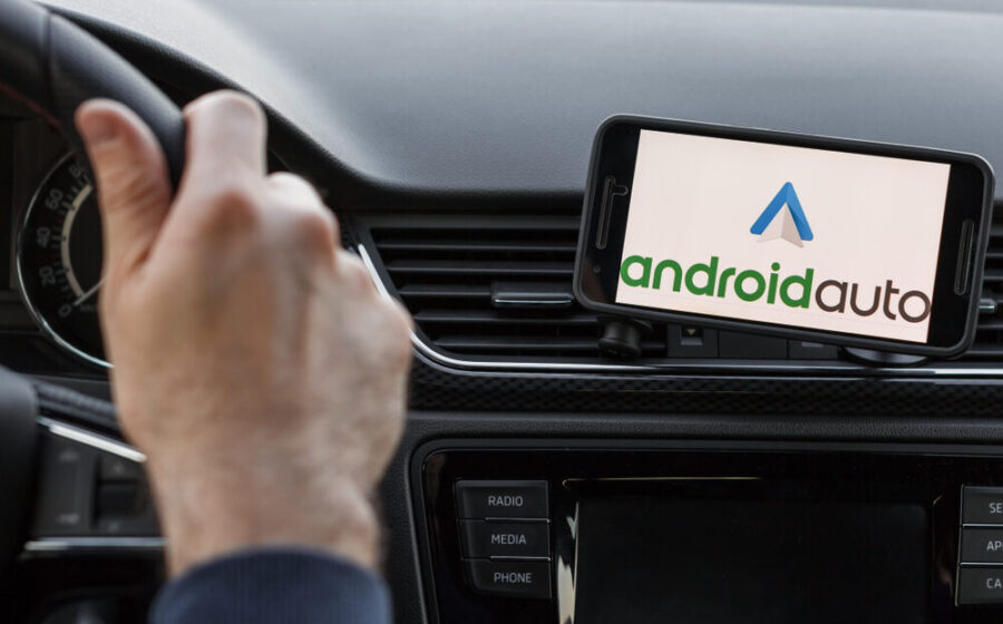 Screenshot di Android Auto